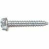 Midwest Fastener #10 x 1-1/2" Zinc Plated Slotted Hex Washer Head Sheet Metal Screws - 21234 - Bolts