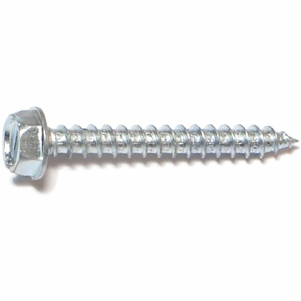 Midwest Fastener #10 x 1-1/2" Zinc Plated Slotted Hex Washer Head Sheet Metal Screws - 21234 - Bolts 3 Midwest Fastener #10 x 1-1/2" Zinc Plated Slotted Hex Washer Head Sheet Metal Screws - 21234 - Bolts