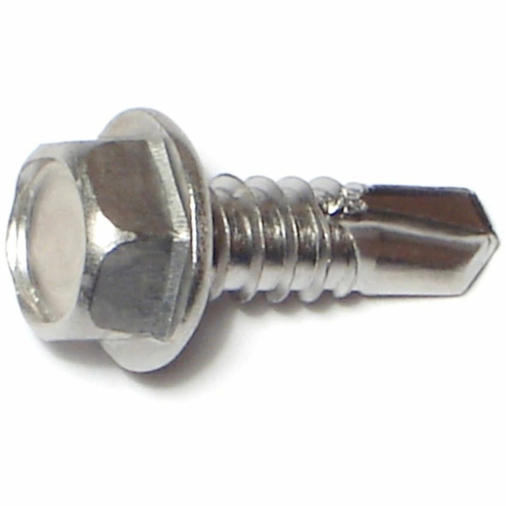 Midwest Fastener #14-14 x 3/4" 410 Stainless Hex Washer Head Self-Drilling Screws - 11847 - Bolts 4 Midwest Fastener #14-14 x 3/4" 410 Stainless Hex Washer Head Self-Drilling Screws - 11847 - Bolts - Image 2