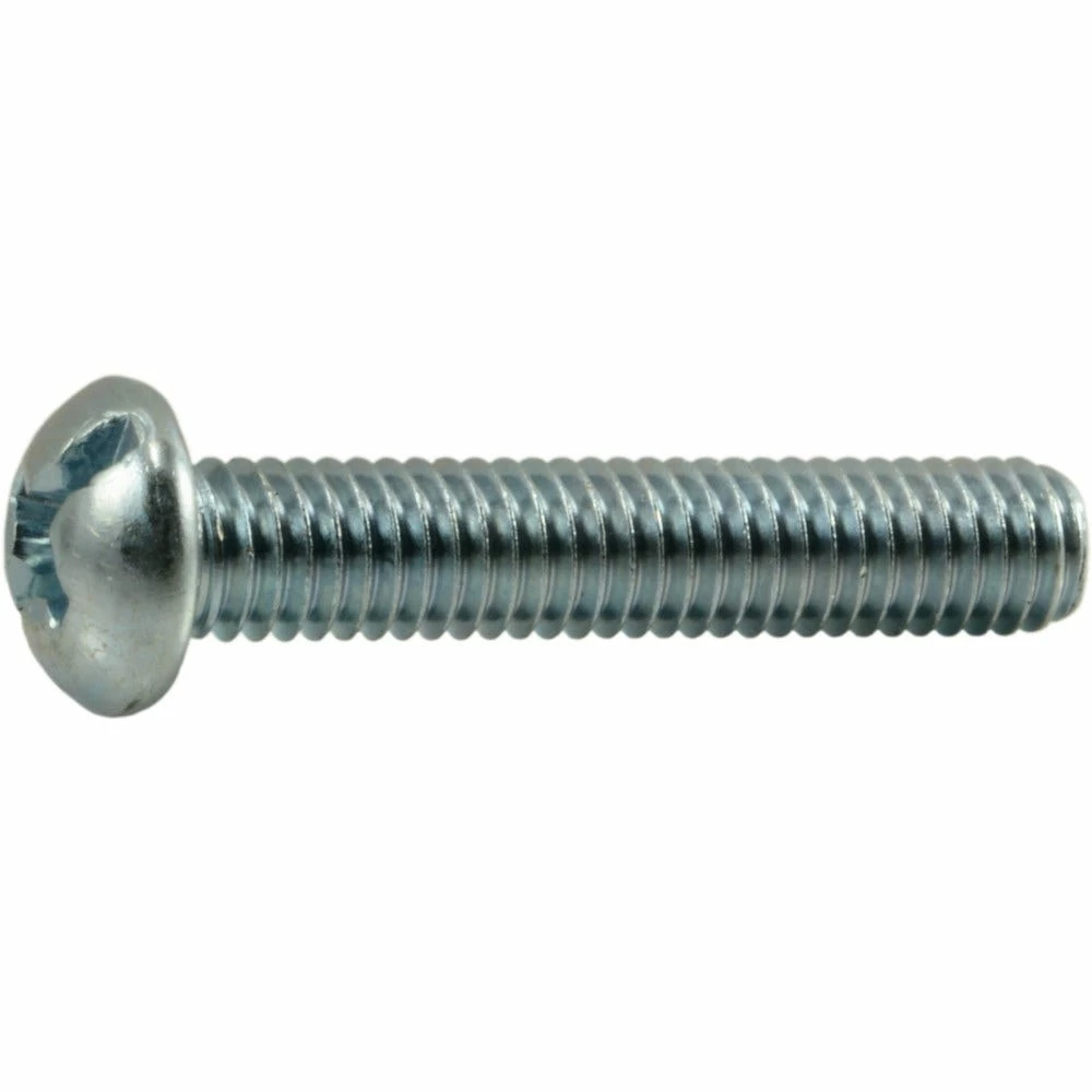 Midwest Fastener 3/8"-16 x 2" Zinc Plated Coarse Thread Combo Round Head Machine Screws - 80309 - Bolts 4 Midwest Fastener 3/8"-16 x 2" Zinc Plated Coarse Thread Combo Round Head Machine Screws - 80309 - Bolts - Image 2