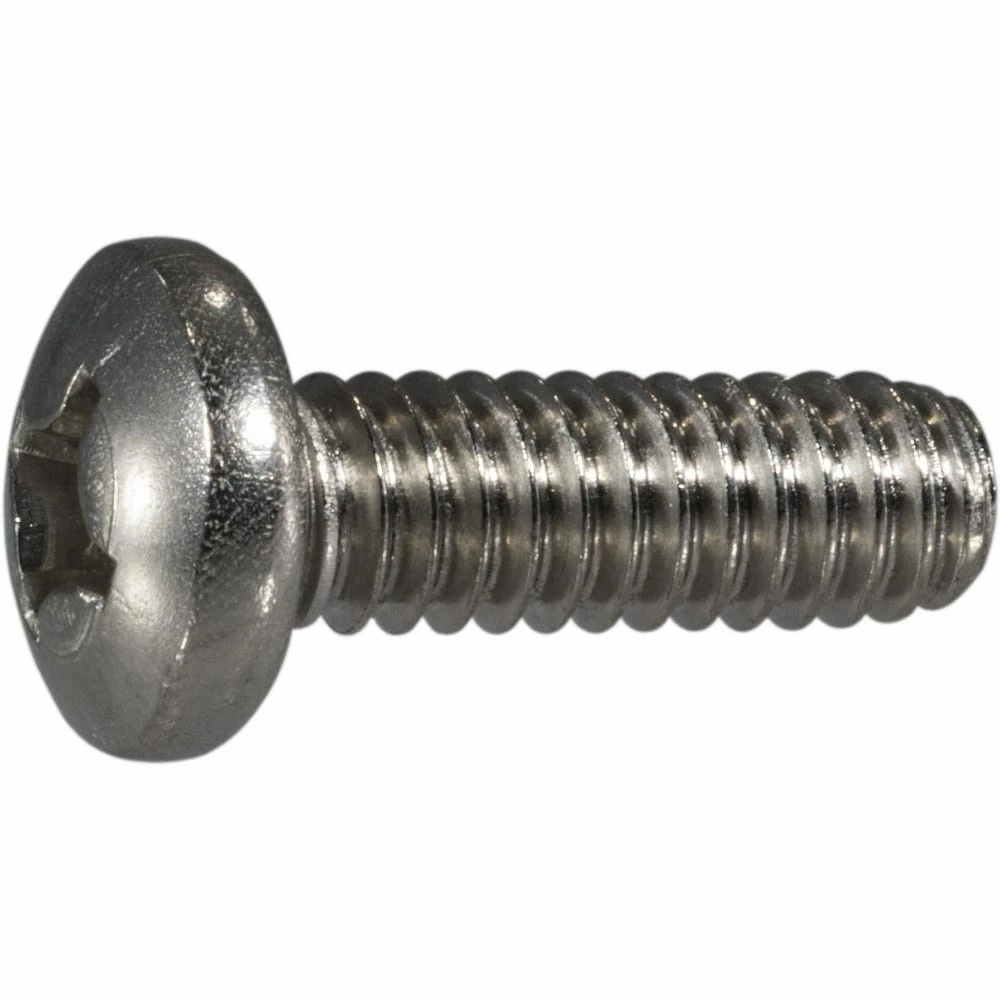 Midwest Fastener 1/4"-20 x 3/4" 18-8 Stainless Coarse Thread Phillips Pan Head Machine Screws - 82492 - Bolts 4 Midwest Fastener 1/4"-20 x 3/4" 18-8 Stainless Coarse Thread Phillips Pan Head Machine Screws - 82492 - Bolts - Image 2