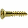 Midwest Fastener #10 x 1" Brass Phillips Flat Head Wood Screws - 21195 - Bolts