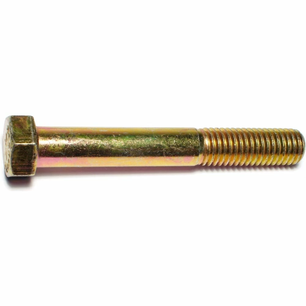 Midwest Fastener 9/16"-12 x 4" Yellow Zinc Plated Grade 8 Coarse Thread Hex Cap Screws - 83707 - Bolts 3 Midwest Fastener 9/16"-12 x 4" Yellow Zinc Plated Grade 8 Coarse Thread Hex Cap Screws - 83707 - Bolts