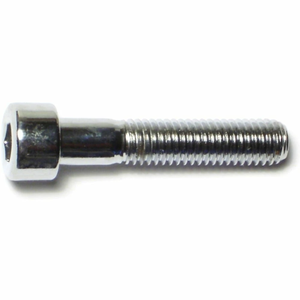 Midwest Fastener 8mm-1.25 x 40mm Chrome Plated Class 12.9 Coarse Thread Knurled Head Hex Socket Cap Screws - 87078 - Bolts 4 Midwest Fastener 8mm-1.25 x 40mm Chrome Plated Class 12.9 Coarse Thread Knurled Head Hex Socket Cap Screws - 87078 - Bolts - Image 2