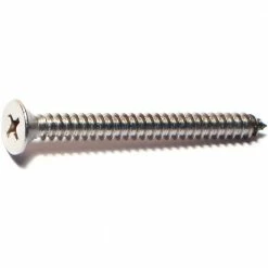 Midwest Fastener #10 x 2" 18-8 Stainless Phillips Flat Head Sheet Metal Screws - 23717 - Bolts