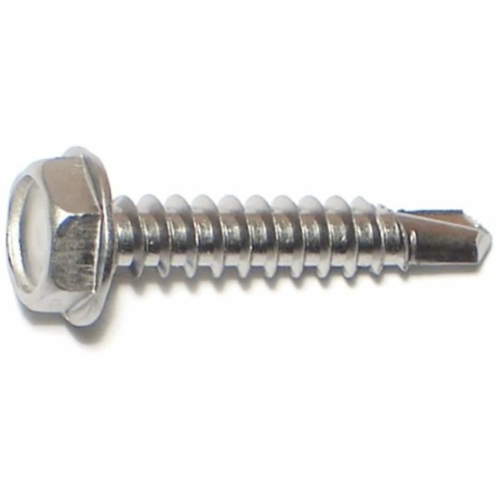 Midwest Fastener #10-16 x 1" 410 Stainless Hex Washer Head Self-Drilling Screws - 11841 - Bolts 3 Midwest Fastener #10-16 x 1" 410 Stainless Hex Washer Head Self-Drilling Screws - 11841 - Bolts