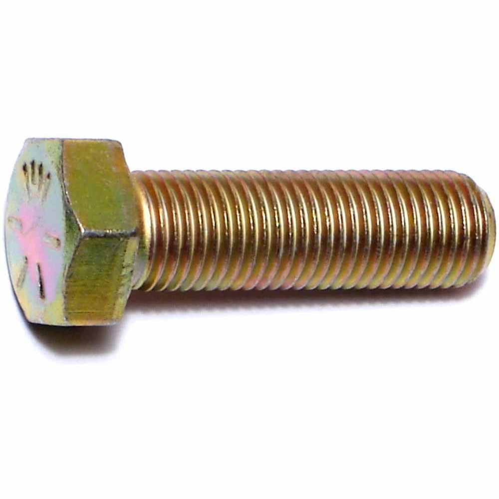 Midwest Fastener 3/8"-24 x 1-1/4" Yellow Zinc Plated Grade 8 Fine Thread Hex Cap Screws - 81983 - Bolts 3 Midwest Fastener 3/8"-24 x 1-1/4" Yellow Zinc Plated Grade 8 Fine Thread Hex Cap Screws - 81983 - Bolts