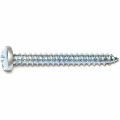 Midwest Fastener #12 x 2" Zinc Plated Combo Pan Head Sheet Metal Screws - 21295 - Bolts