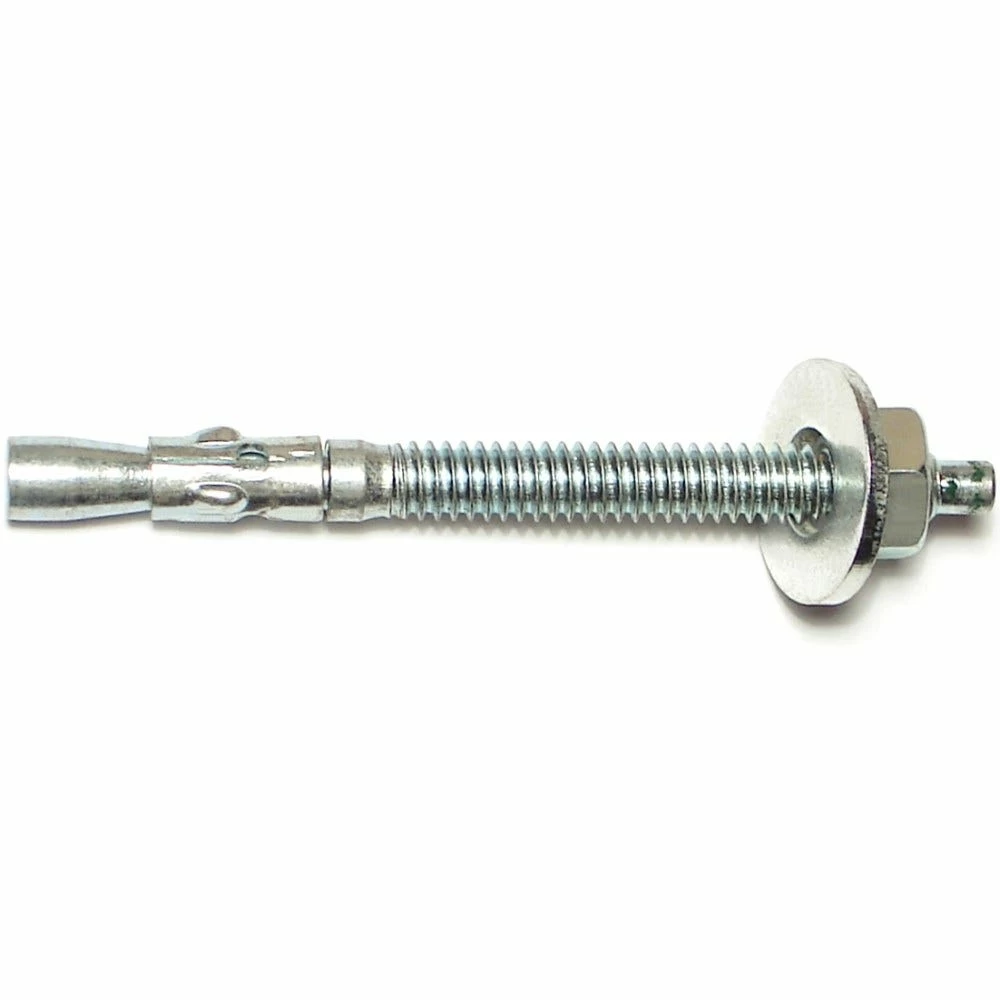 Midwest Fastener 1/4" x 3" Zinc Plated Concrete Wedge Anchors - 11279 - Bolts 4 Midwest Fastener 1/4" x 3" Zinc Plated Concrete Wedge Anchors - 11279 - Bolts - Image 2