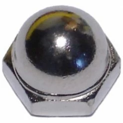 Midwest Fastener #10-32 Nickel Plated Brass Fine Thread Acorn Cap Nuts - 80598 - Bolts