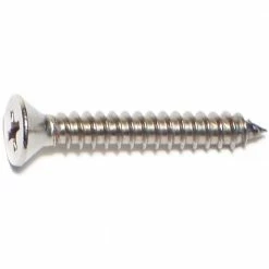 Midwest Fastener #10 x 1-1/4" 18-8 Stainless Phillips Flat Head Sheet Metal Screws - 82232 - Bolts