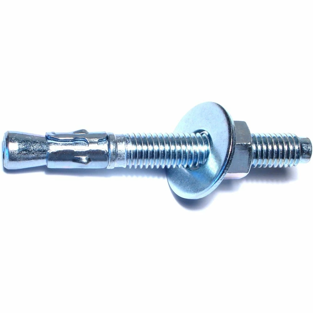 Midwest Fastener 1/2" x 4-1/4" Zinc Plated Concrete Wedge Anchors - 06739 - Bolts 3 Midwest Fastener 1/2" x 4-1/4" Zinc Plated Concrete Wedge Anchors - 06739 - Bolts