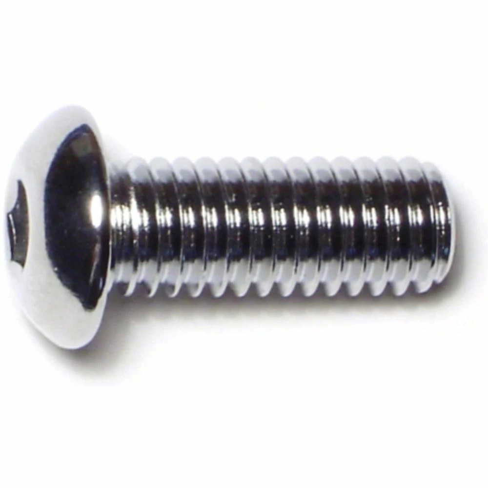 Midwest Fastener 3/8"-16 x 1" Chrome Plated Grade 8 Coarse Thread Button Head Socket Cap Screws - 86991 - Bolts 3 Midwest Fastener 3/8"-16 x 1" Chrome Plated Grade 8 Coarse Thread Button Head Socket Cap Screws - 86991 - Bolts