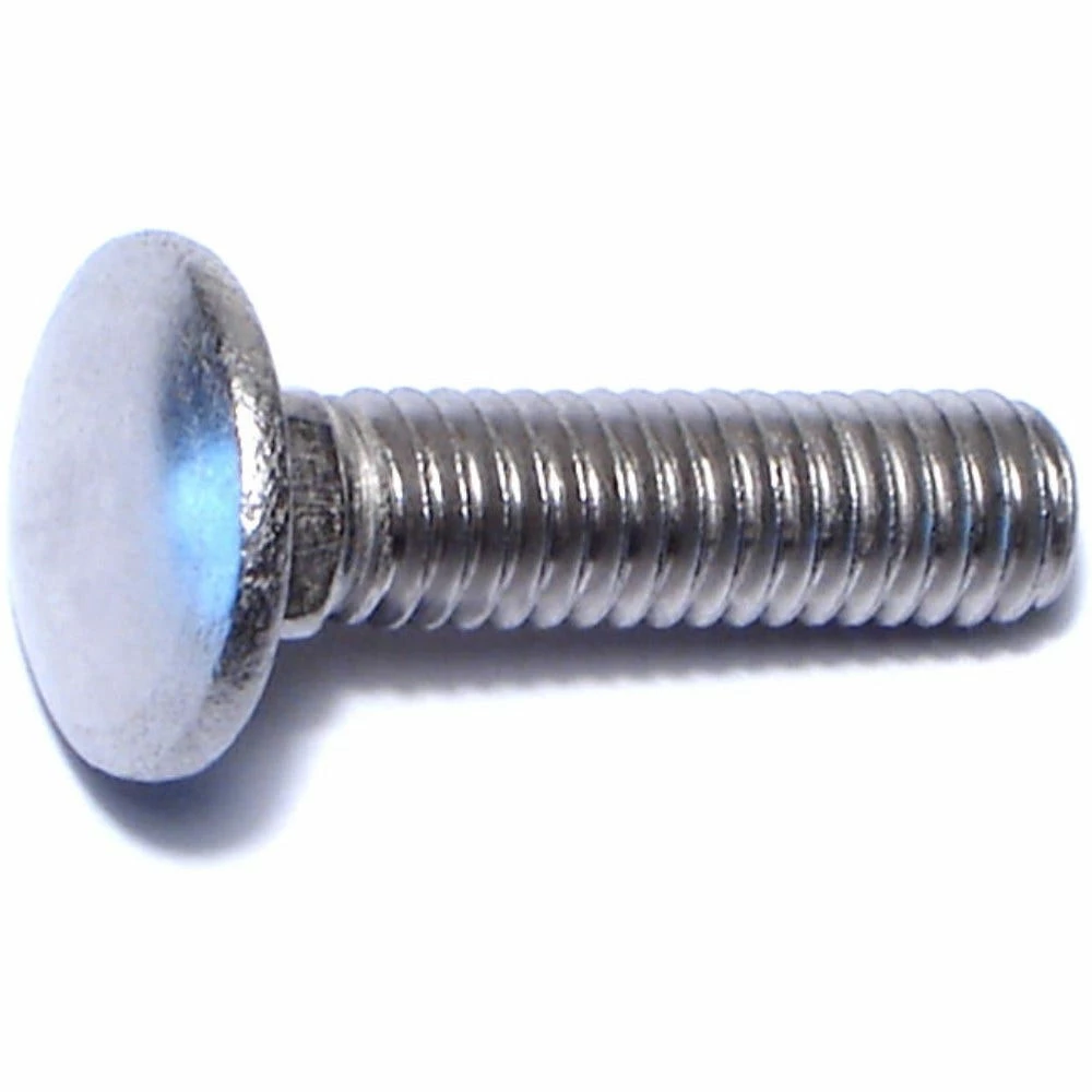 Midwest Fastener 5/16"-18 x 1-1/4" 18-8 Stainless Coarse Thread Carriage Bolts - 83453 3 Midwest Fastener 5/16"-18 x 1-1/4" 18-8 Stainless Coarse Thread Carriage Bolts - 83453