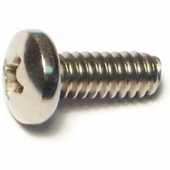 Midwest Fastener #10-24 x 1/2" 18-8 Stainless Coarse Thread Phillips Pan Head Machine Screws - 82481 - Bolts