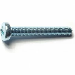 Midwest Fastener 8mm-1.25 x 60mm Zinc Plated Class 4.8 Coarse Thread Phillips Pan Head Machine Screws - 88446 - Bolts