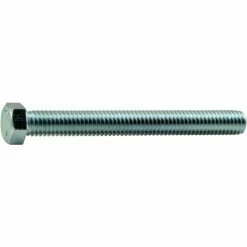 Midwest Fastener 7/16"-14 x 4" Zinc Plated Coarse Full Thread Hex Head Tap Bolts - 80770