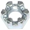 Midwest Fastener 7/16"-14 Zinc Plated Coarse Thread Slotted Hex Nuts - 87610 - Bolts