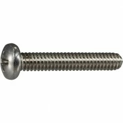 Midwest Fastener 1/4"-20 x 2" 18-8 Stainless Coarse Thread Phillips Pan Head Machine Screws - 82496 - Bolts
