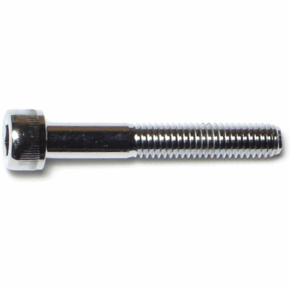 Midwest Fastener 6mm-1.0 x 40mm Chrome Plated Class 12.9 Coarse Thread Knurled Head Hex Socket Cap Screws - 87069 - Bolts 4 Midwest Fastener 6mm-1.0 x 40mm Chrome Plated Class 12.9 Coarse Thread Knurled Head Hex Socket Cap Screws - 87069 - Bolts - Image 2