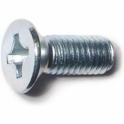 Midwest Fastener 8mm-1.25 x 20mm Zinc Plated Class 4.8 Coarse Thread Phillips Flat Head Machine Screws - 88598 - Bolts