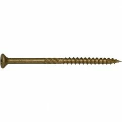 Midwest Fastener #9 x 3" Tan XL1500 Coated Star Drive Bugle Head Saberdrive Deck Screws - 50746