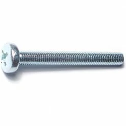 Midwest Fastener 8mm-1.25 x 70mm Zinc Plated Class 4.8 Coarse Thread Phillips Pan Head Machine Screws - 88447 - Bolts