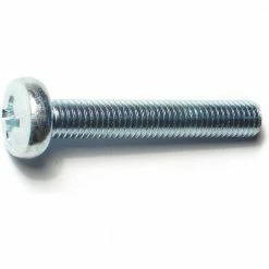 Midwest Fastener 8mm-1.25 x 50mm Zinc Plated Class 4.8 Coarse Thread Phillips Pan Head Machine Screws - 88445 - Bolts