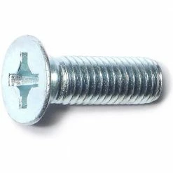 Midwest Fastener 8mm-1.25 x 25mm Zinc Plated Class 4.8 Coarse Thread Phillips Flat Head Machine Screws - 88599 - Bolts
