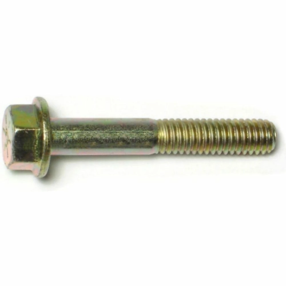 Midwest Fastener 5/16"-18 x 2" Yellow Zinc Plated Grade 8 Coarse Thread Hex Washer Head Flange Bolts - 87822 4 Midwest Fastener 5/16"-18 x 2" Yellow Zinc Plated Grade 8 Coarse Thread Hex Washer Head Flange Bolts - 87822 - Image 2