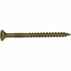 Midwest Fastener #9 x 2-1/2" Tan XL1500 Coated Star Drive Bugle Head Saberdrive Deck Screws - 50745