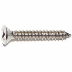 Midwest Fastener #10 x 1-1/4" 18-8 Stainless Phillips Flat Head Sheet Metal Screws - 23715 - Bolts