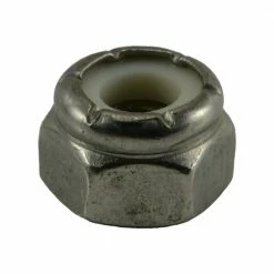 Midwest Fastener 1/4"-20 18-8 Stainless Coarse Thread Nylon Insert Lock Nuts - 82504 - Bolts