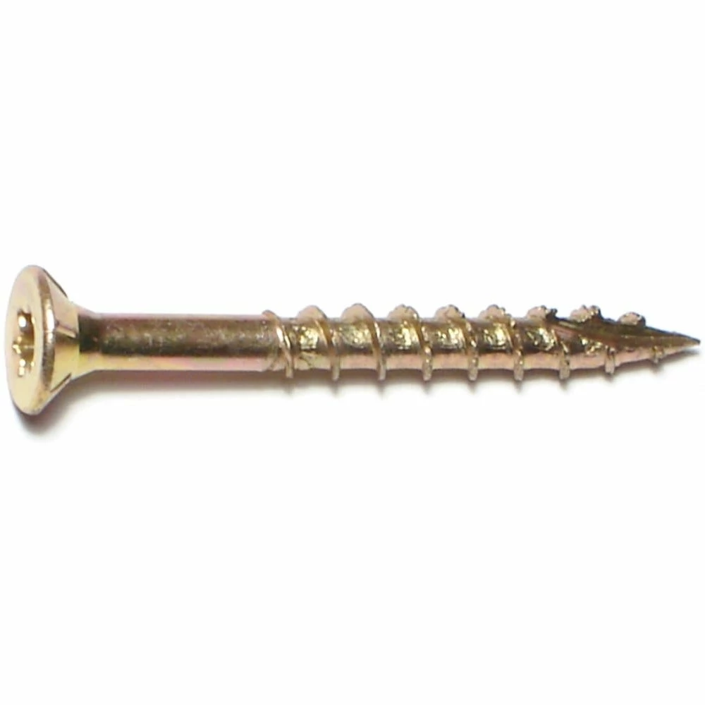Midwest Fastener #8 x 1-1/2" Yellow Zinc Star Drive Multipurpose Interior Wood Screws - 11855 - Bolts 4 Midwest Fastener #8 x 1-1/2" Yellow Zinc Star Drive Multipurpose Interior Wood Screws - 11855 - Bolts - Image 2