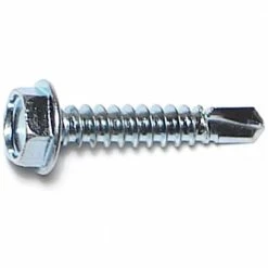 Midwest Fastener #10-16 x 1" Zinc Plated Hex Washer Head Self-Drilling Screws - 10280 - Bolts