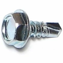 Midwest Fastener #10-16 x 1/2" Zinc Plated Hex Washer Head Self-Drilling Screws - 10278 - Bolts