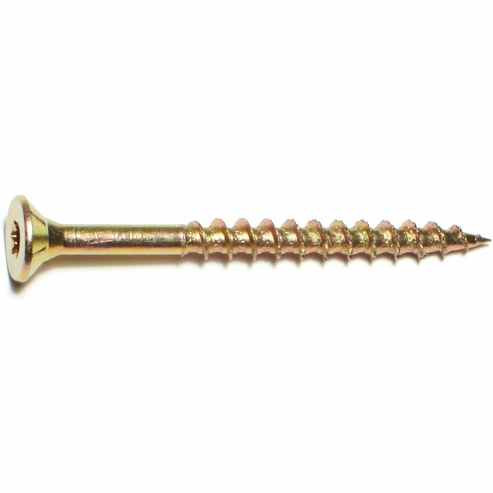 Midwest Fastener #12 x 2-1/2" Yellow Zinc Star Drive Bugle Head Saberdrive Interior Wood Screws - 24112 - Bolts 4 Midwest Fastener #12 x 2-1/2" Yellow Zinc Star Drive Bugle Head Saberdrive Interior Wood Screws - 24112 - Bolts - Image 2