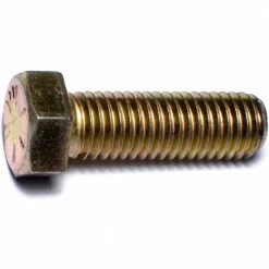 Midwest Fastener 9/16"-12 x 1-3/4" Yellow Zinc Plated Grade 8 Coarse Thread Hex Cap Screws - 85543 - Bolts