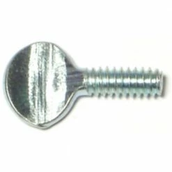 Midwest Fastener #10-24 x 1/2" Zinc Plated Coarse Thread Spade Head Thumb Screws - 80233 - Bolts