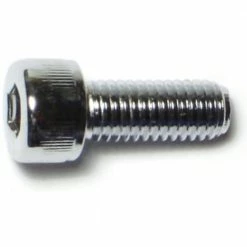 Midwest Fastener 8mm-1.25 x 20mm Chrome Plated Class 12.9 Coarse Thread Knurled Head Hex Socket Cap Screws - 87076 - Bolts
