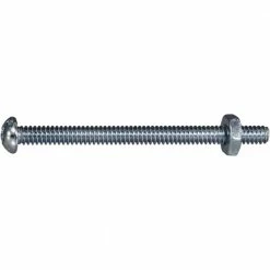 Midwest Fastener #10-24 x 2-1/2" Combo Round Head Machine Screws w/ Nuts - 23989 - Bolts
